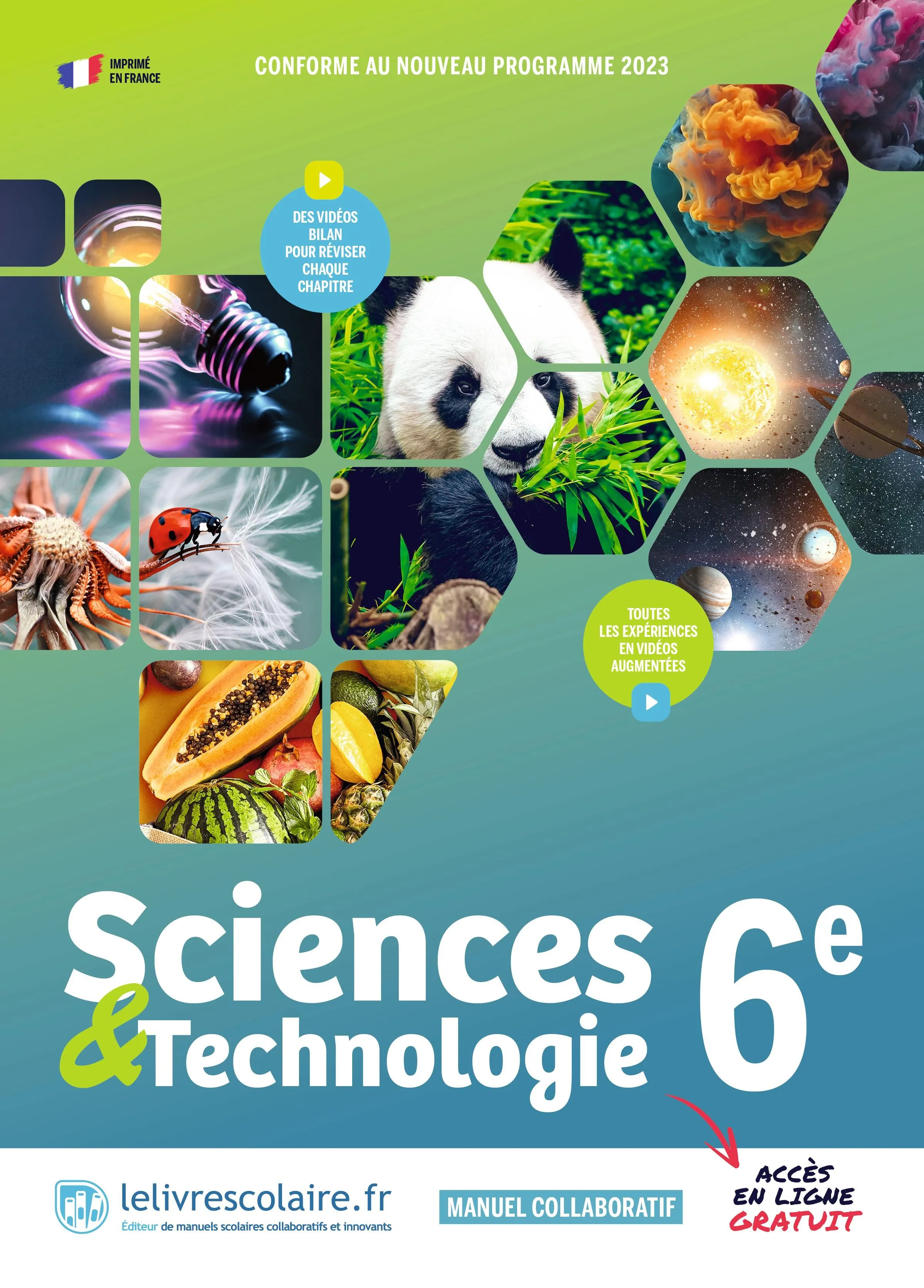 Couverture d'un manuel papier Sciences et Technologie 6e